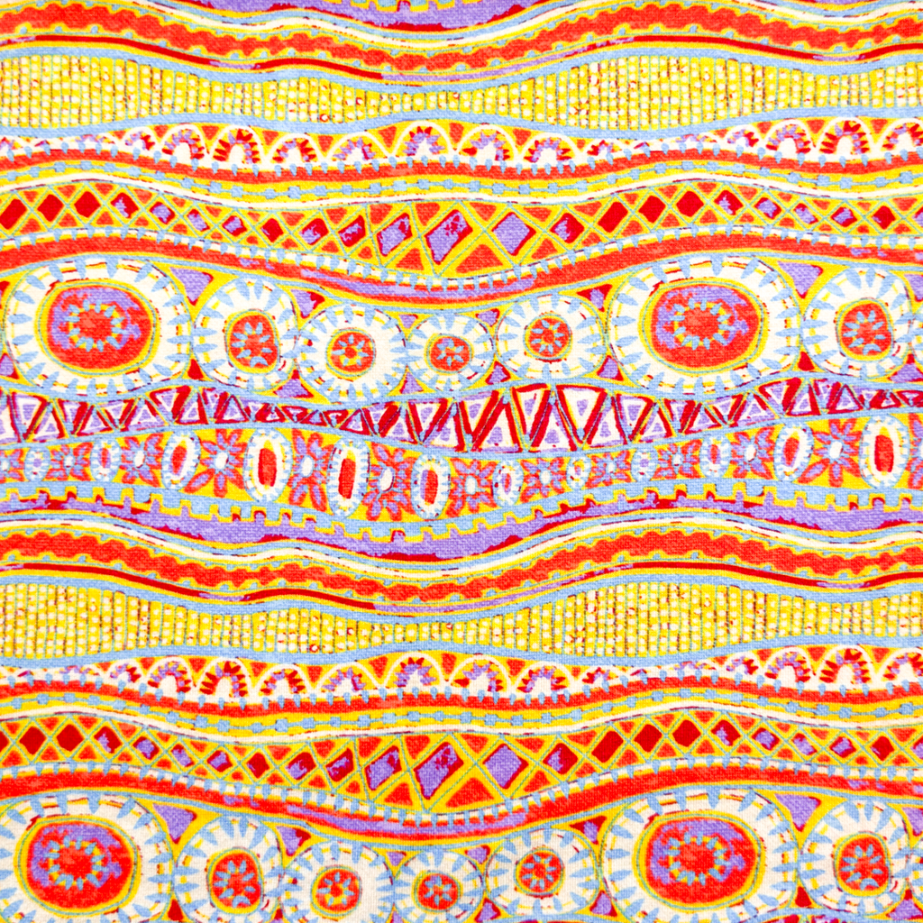 [S1901R] Viscose Lycra Lourd Imprimé Numérique Cercles Amusants