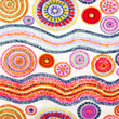 [S1901R-3277] [S1901R] Viscose Lycra Heavy Digital Printed Fun Circles (Circle)