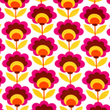 [S1905R-3225] [S1905R] Viscose-lycra zwaar Digitaal Bedrukt Retro (Bloem)