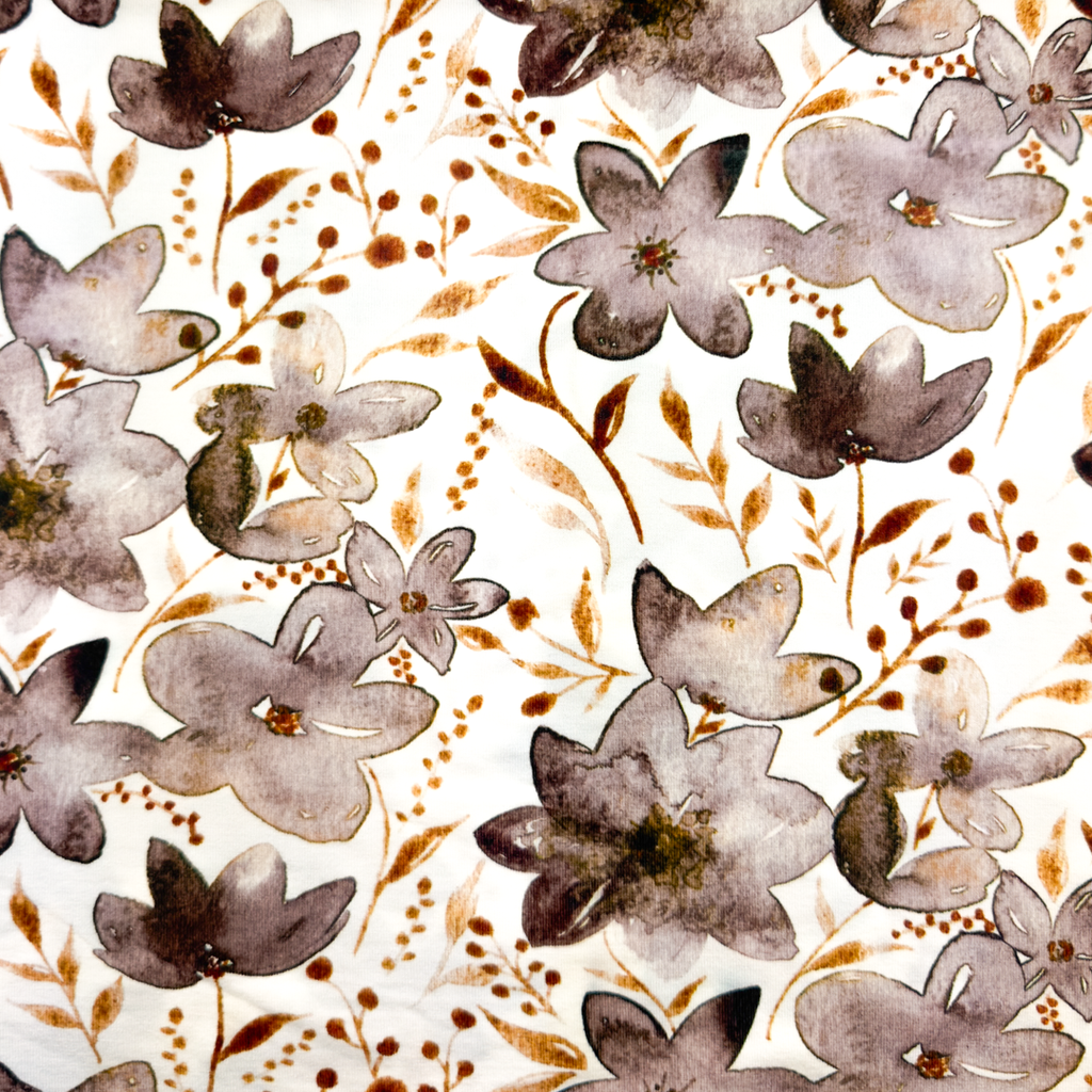 [S1914R] Viscose Lycra Heavy Digital Printed Small Flowers
