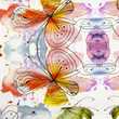 [S1916R-3683] [S1916R] Viscose Lycra Heavy Digital Printed Butterflies (Design C)