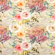 [S1919R-3681] [S1919R] Viscose Lycra Heavy Digital Printed Old English Flowers (Design A)