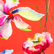 [S1925R-1118] [S1925R] Viskose-Lycra Heavy Digital Gedruckt Mix Blumen (Pfirsich)