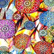 [S1940R-3683] [S1940R] Viscose Lycra Heavy Digital Printed Ethnic Paisley (Design C)