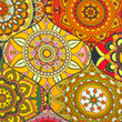[S1942R-3682] [S1942R] Viskose-Lycra Heavy Digital Gedruckt Patchwork (Design B)