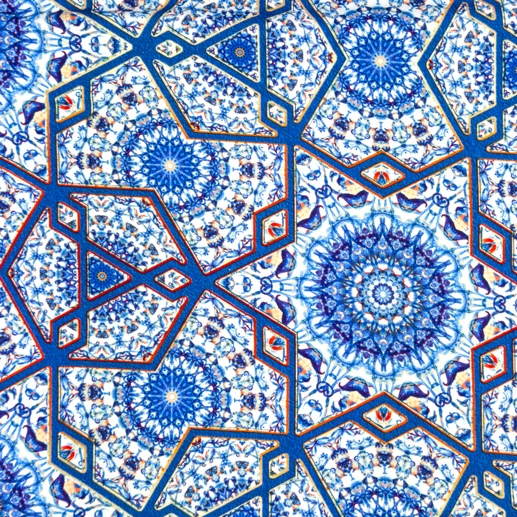 [S1943R] Lycra Viscosa Pesante Stampa Digitale Stile Arabo