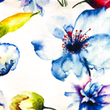 [S1945R-3683] [S1945R] Viscose-lycra zwaar Digitaal Bedrukt Waterverf Bright And Big (Design C)