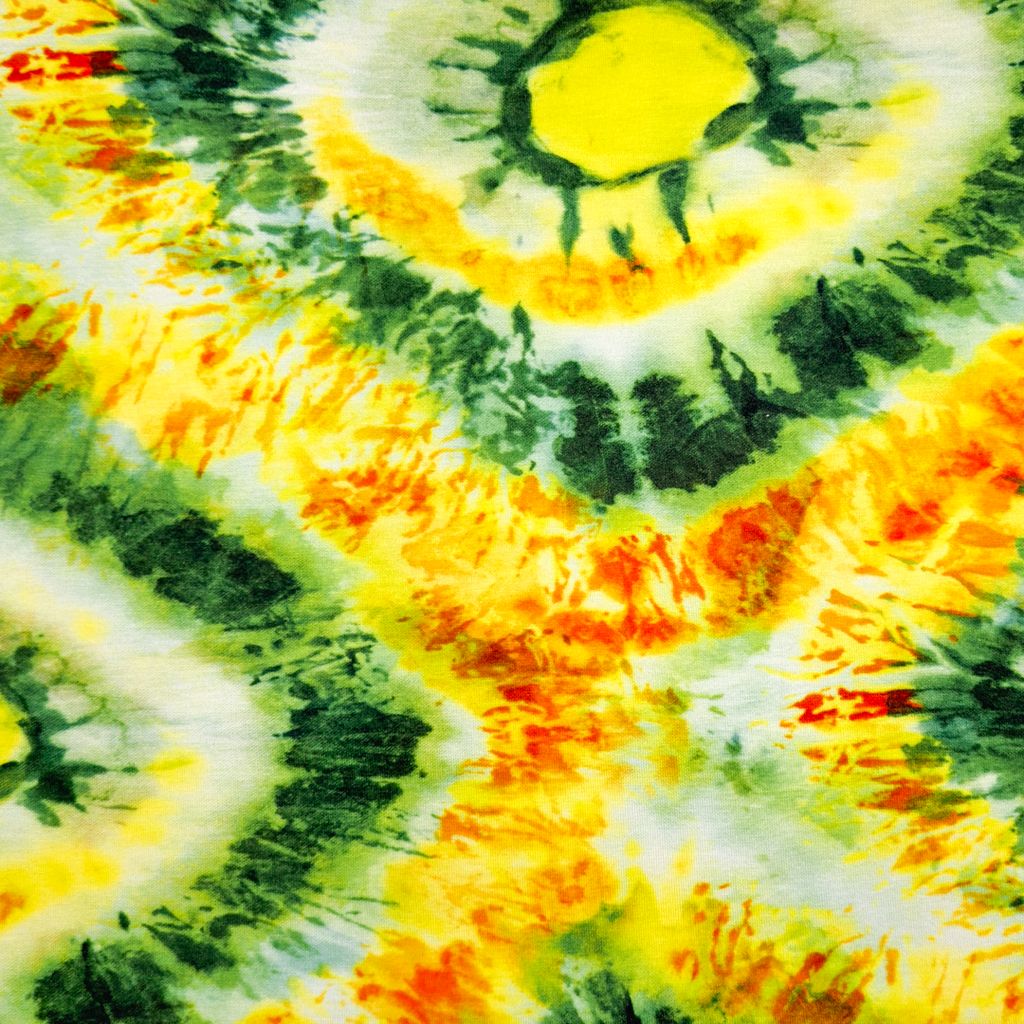 [S1953R] Viskos Lycra Tung Digitaltryckt Tie Dye