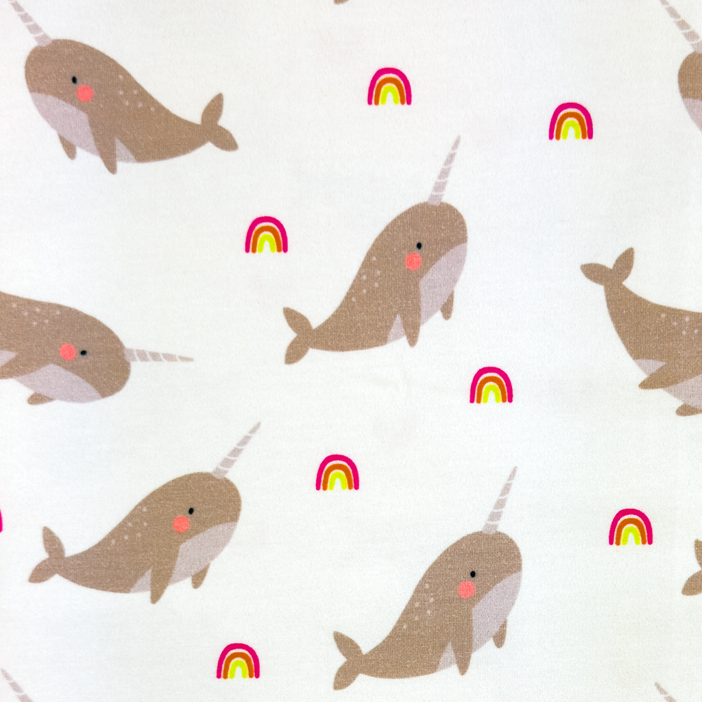 [S2001R] Jersey Printed Unicorn Whale