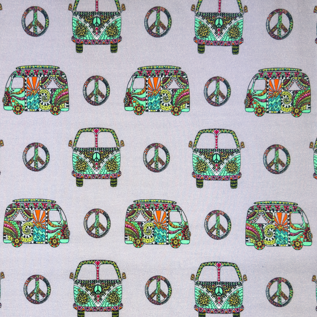 [S2009R] Jersey Printed Peace And Love