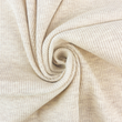 [S2038R-1233] [S2038R] Rib Jersey Uni (Ecru Melange)