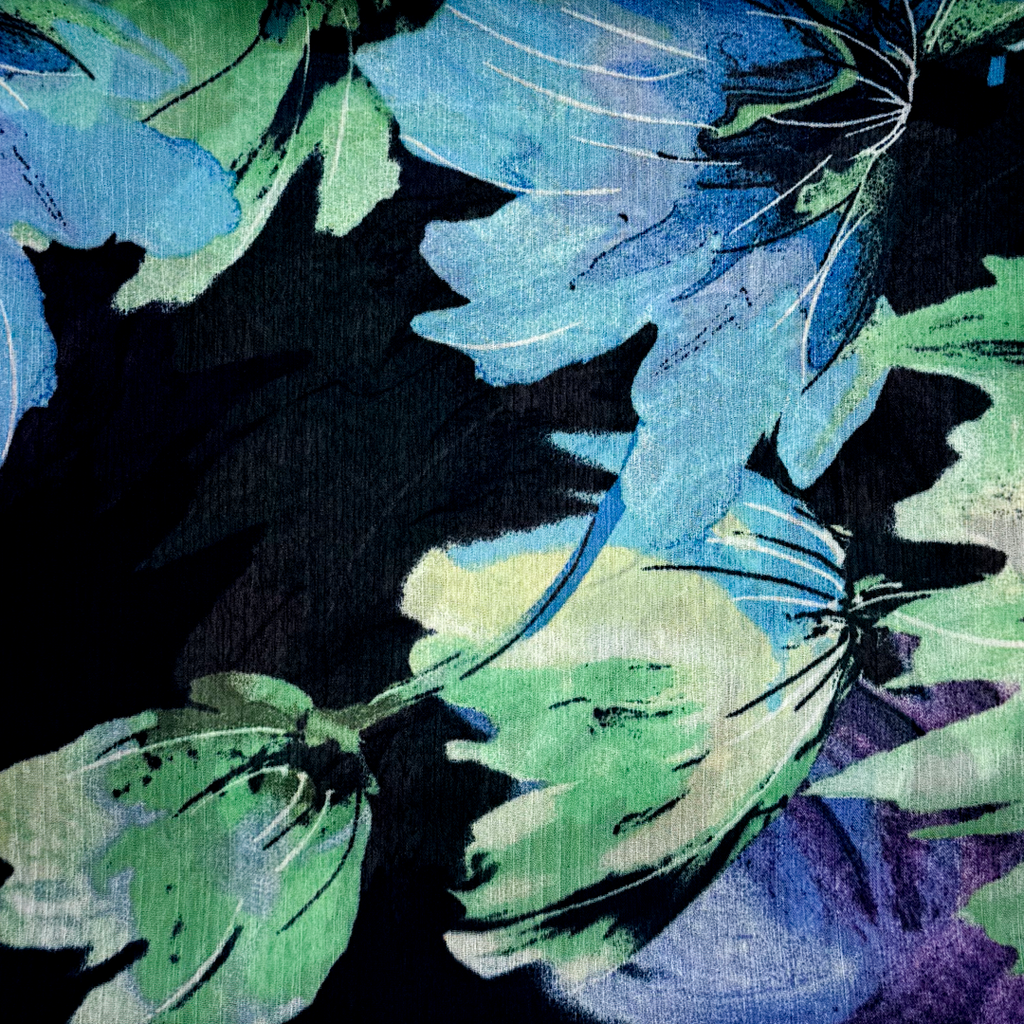 [S2042R] Voile Digital Printed Flowers