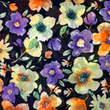[S2042R-3682] [S2042R] Voile Digital Printed Flowers (Design B)