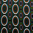 [S2045R-1119] [S2045R] Punta Di Roma Retro Circle (Petrol)