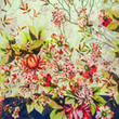 [S2050L-1019] [S2050L] Voile Print Digital Printed Flowers (Tmavě Modrá)