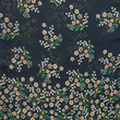 [S2053R-1132] [S2053R] Voile Small Flowers (Noir)