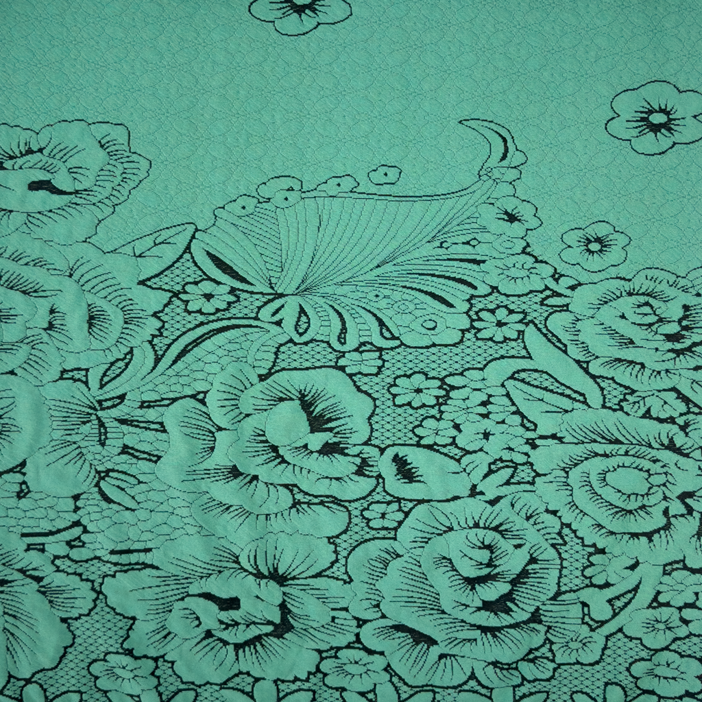 [S2056L] Jacquard Border Design Ciclon
