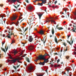 [S2088L-3682] [S2088L] Double Gauze Crinkled Digital Printed Poppy's And More (Design B)