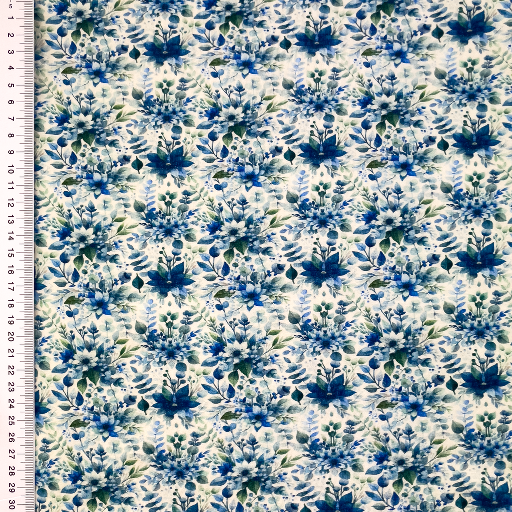 [S2100L] Viscose Lycra Heavy Digital Printed Flora