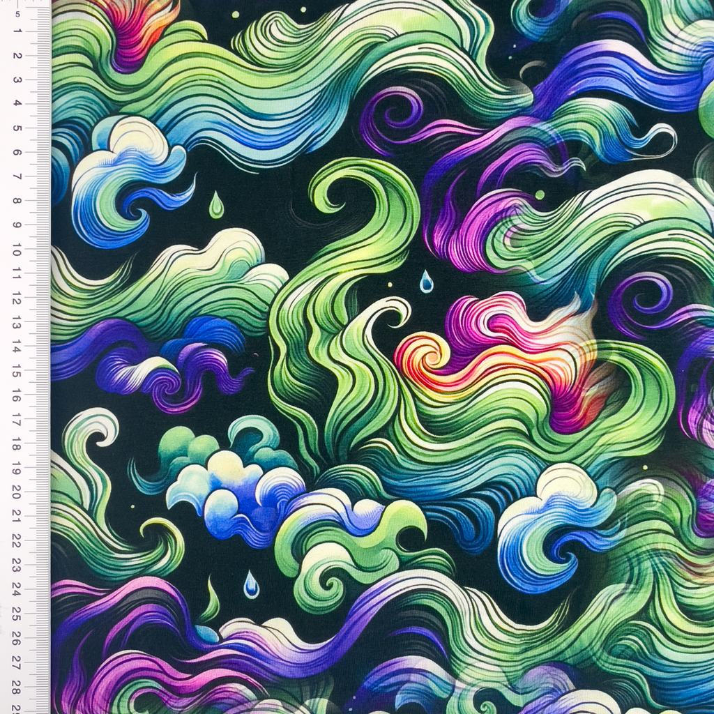 [S2104L] Viscose Lycra Heavy Digital Printed Fleur