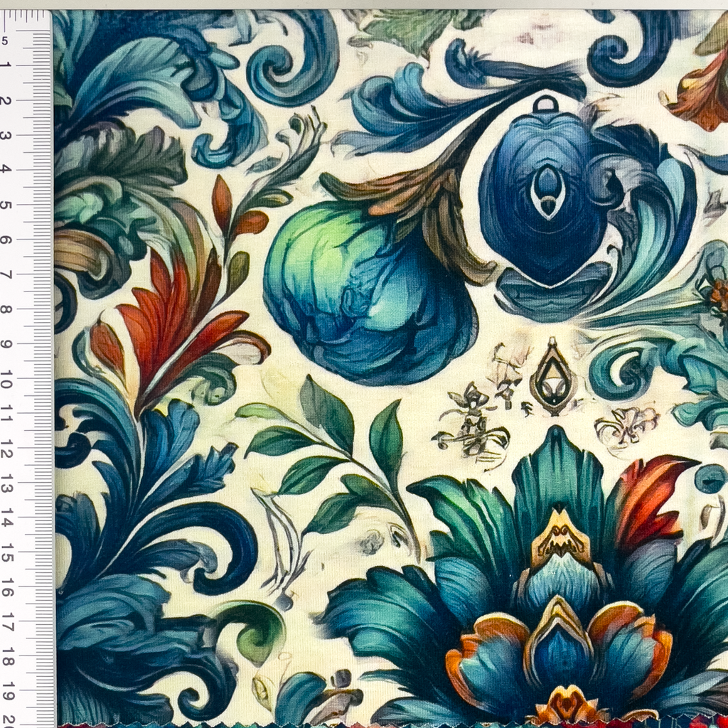 [S2105L] Viscose Lycra Heavy Digital Printed Poppy's And More