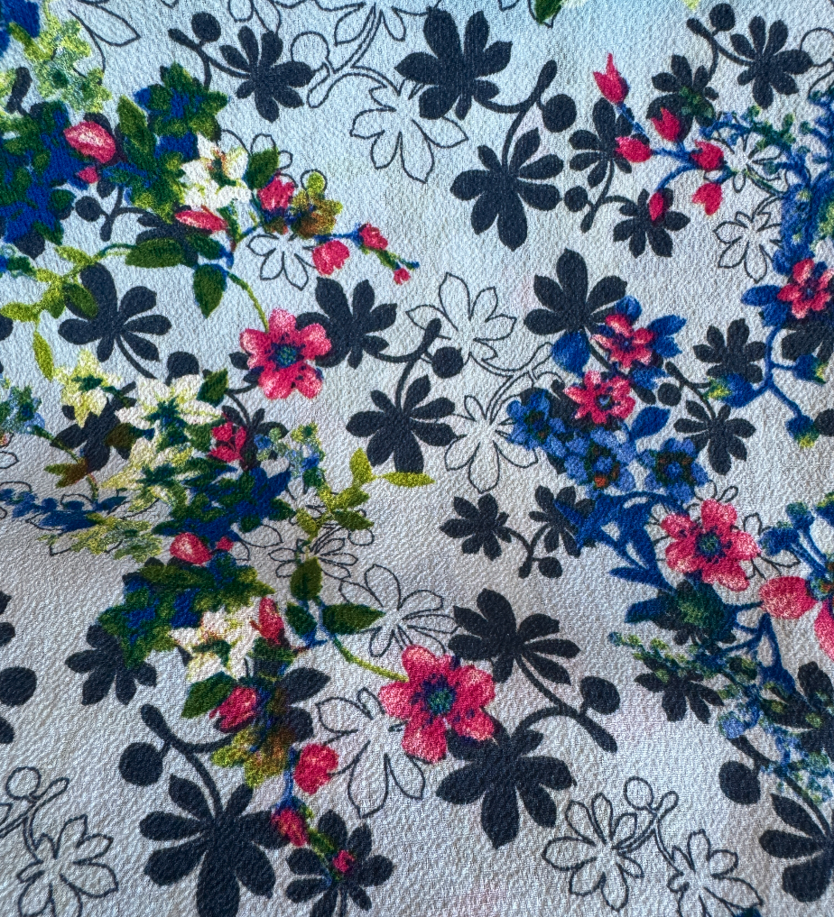 [S2131L] Burbly Printed Flower