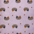 [S2063R-3688] [S2063R] Rib Cord Printed Stretch Cute Animals (Design H)