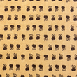 [S2064R-3683] [S2064R] Rib Cord Printed Stretch Small Bunny's (Design C)