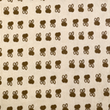 [S2064R-3684] [S2064R] Rib Cord Printed Stretch Small Bunny's (Design D)