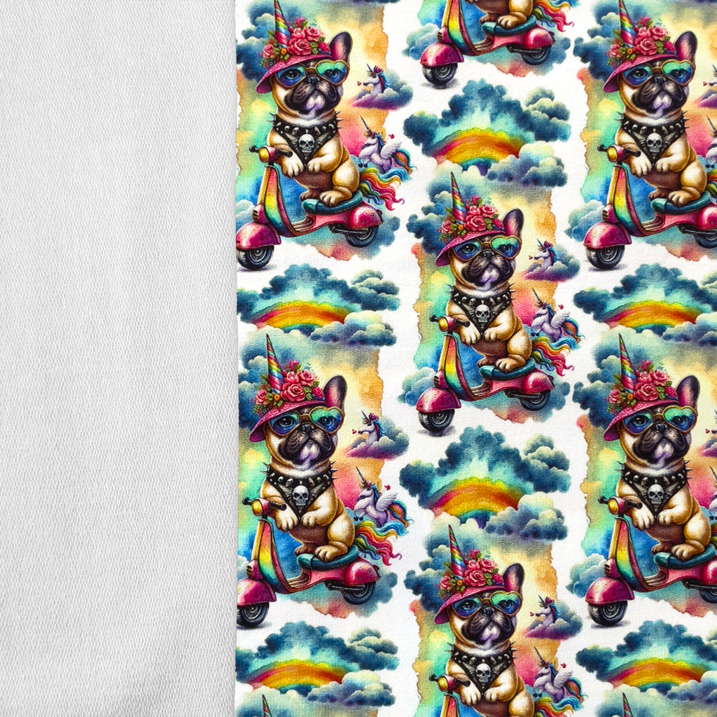 [S2122R] French Terry Digital Printed Mystery Beasts