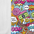 [S2125R-3681] [S2125R] French Terry Digital Printed Pop Art (Design A)