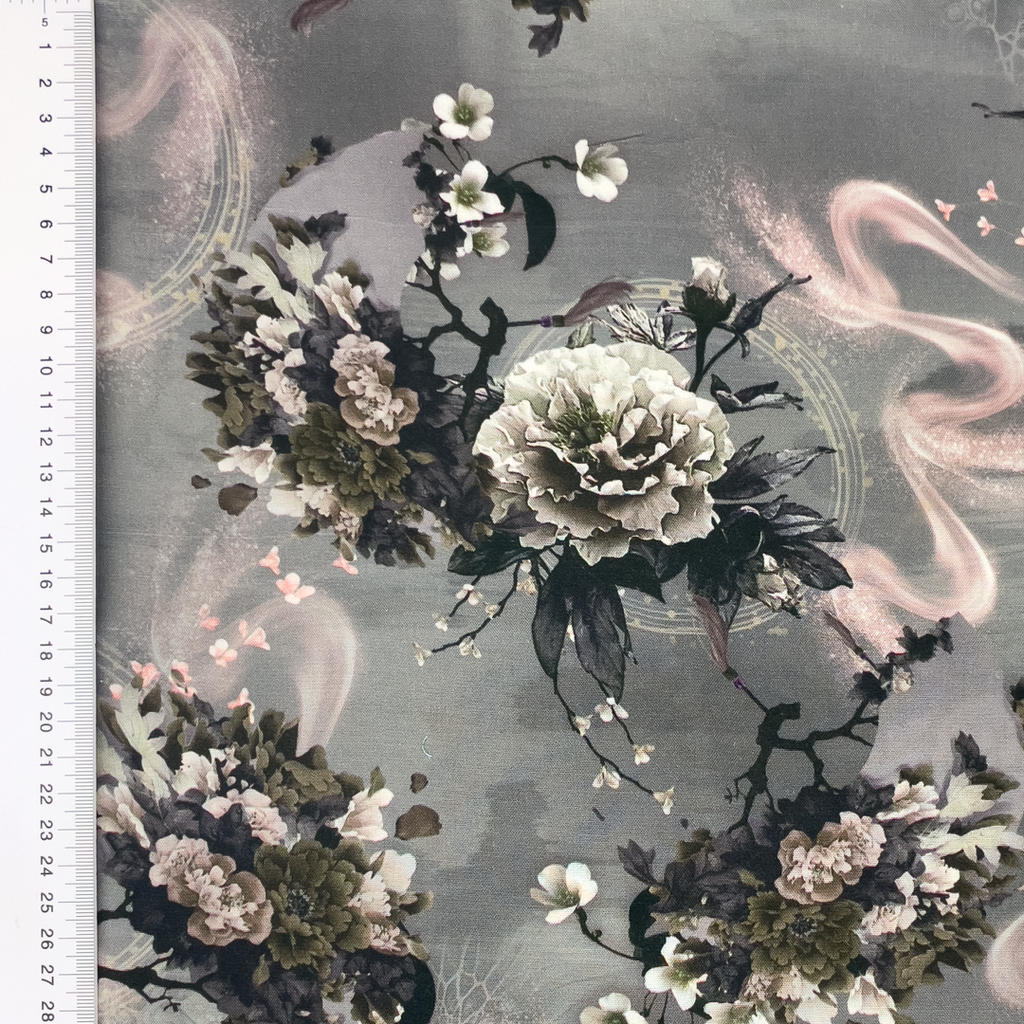 [S2166R] Rayon Digital Printed Lilly
