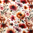 [S2090R-3683] [S2090R] Double Gauze Crinkled Digital Printed Floral Mix (Design C)