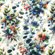 [S2091R-3681] [S2091R] Double Gauze Crinkled Digital Printed Bloom (Design A)