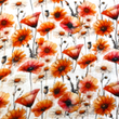 [S2092R-3684] [S2092R] Double Gauze Crinkled Digital Printed Blossom (Design D)