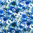 [S2094R-3684] [S2094R] Double Gauze Crinkled Digital Printed Eucalyptus With Flowers (Design D)