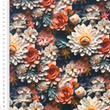 [S2105R-3682] [S2105R] Viscose Lycra Heavy Digital Printed Poppy's And More (Design B)