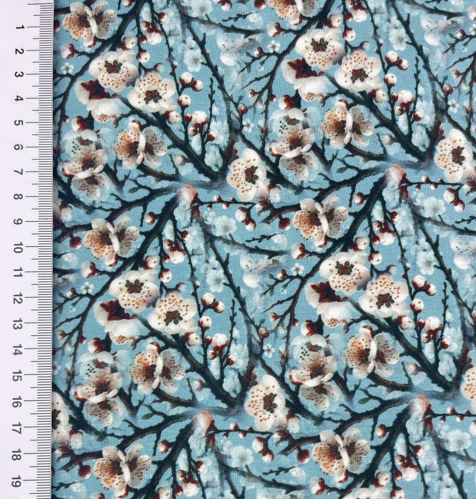 [S2108R] Viscose Lycra Heavy Digital Printed Blossom's
