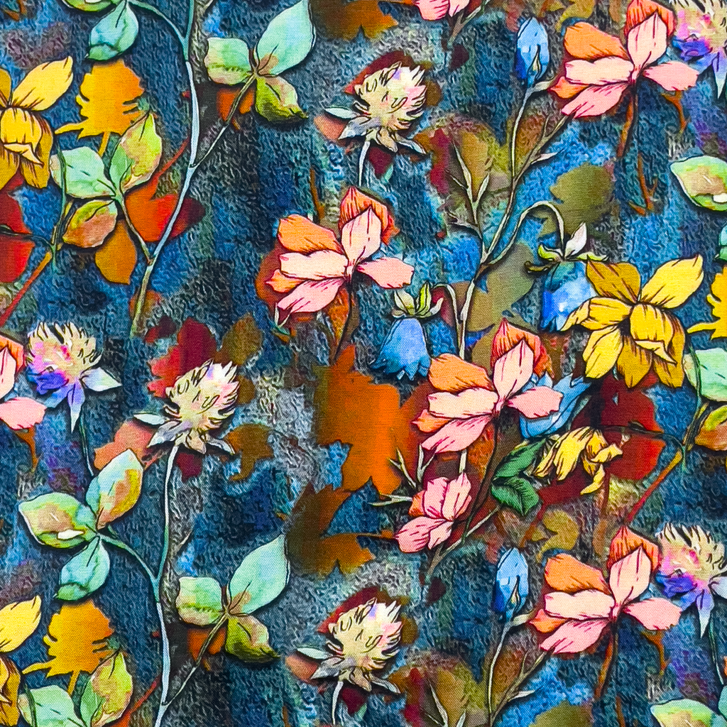 [S2198R] Rayon Digital Printed Ella