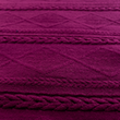 [S2192R-1228] [S2192R] Knitted Verona Cable (Wine Red)