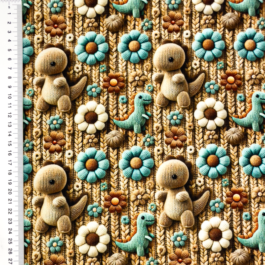 [S2183R] Jersey Digital Printed 3D Knitted Cuties