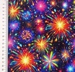 [S2187R-3682] [S2187R] French Terry Digital Printed Fire Works (Design B)