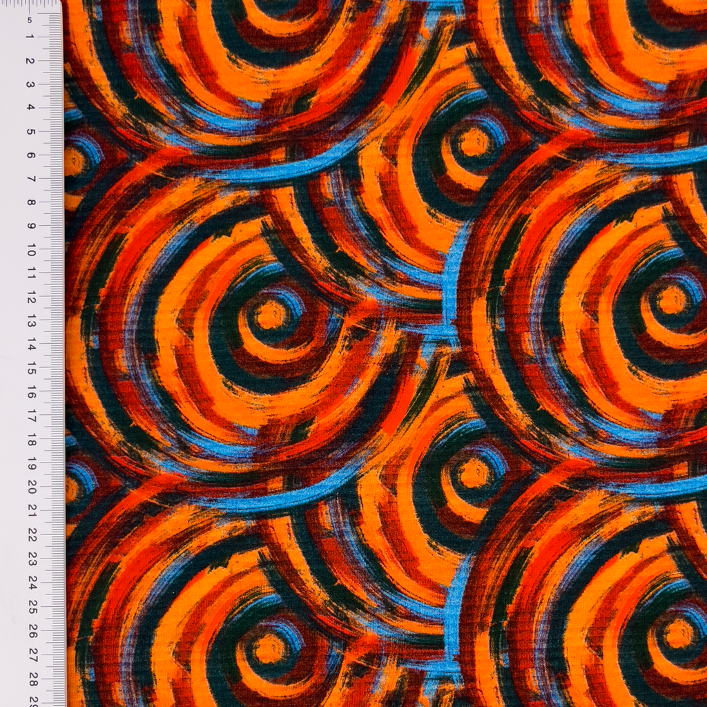 [S1837R] Jersey Digital Printed Abstract Drawing