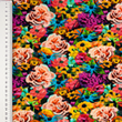 [S1840R-3684] [S1840R] Jersey Digital Printed Elegance Floral Pattern (Design D)