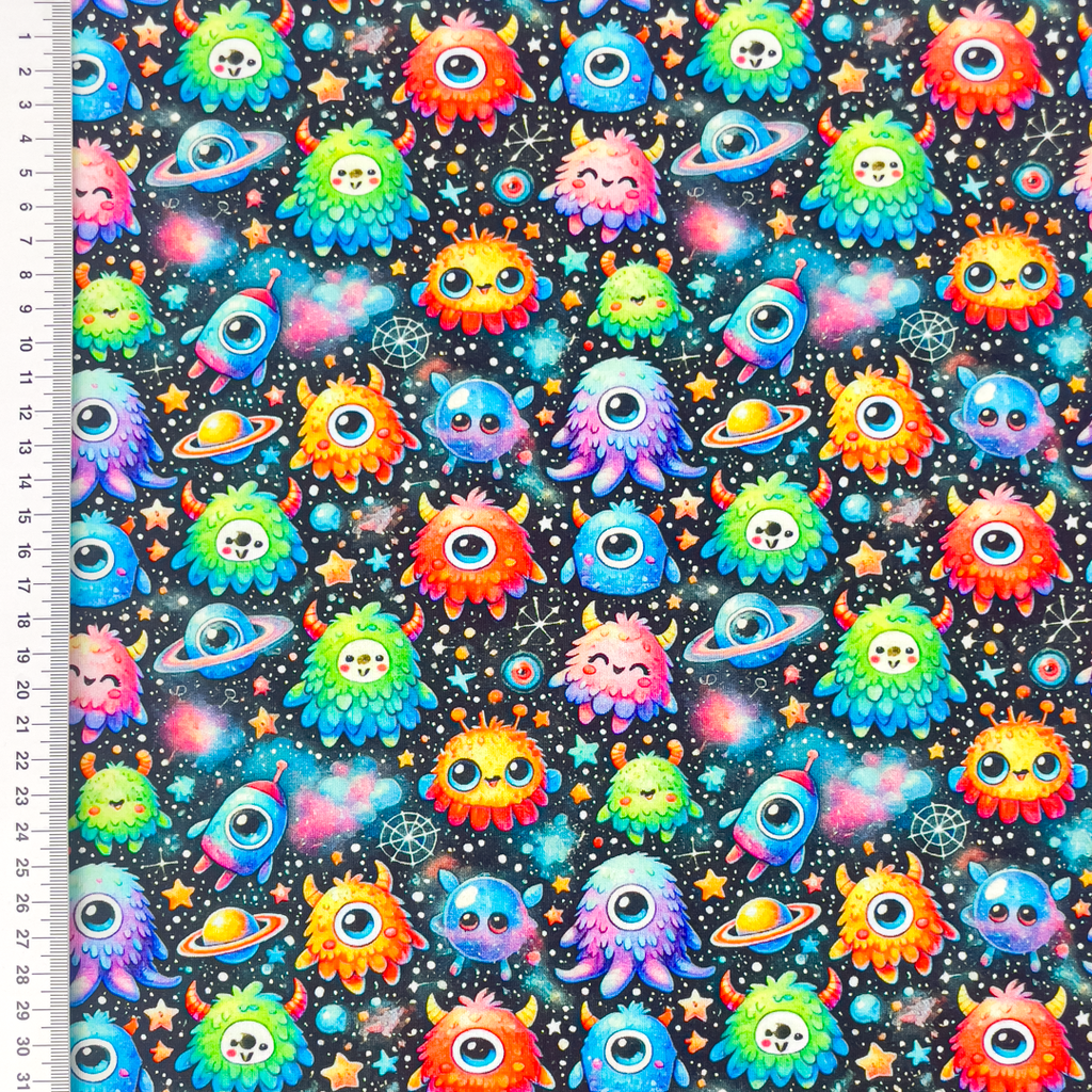 [S2296L] Jersey Digital Printed Rainbow Galaxy