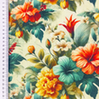[S2299L-3683] [S2299L] Viscose Linen Digital Printed Clover (Design C)