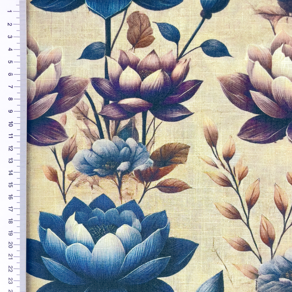 [S2300L] Viscose Linen Digital Printed Briar
