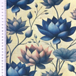 [S2300L-3685] [S2300L] Viscose Linen Digital Printed Briar (Design E)