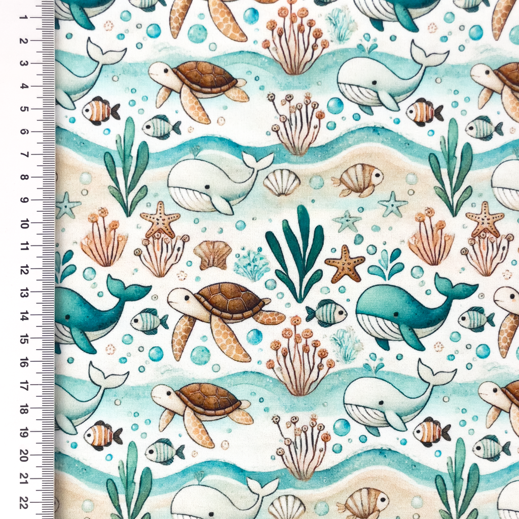 [S2327L] Jersey Digital Printed Sea Life