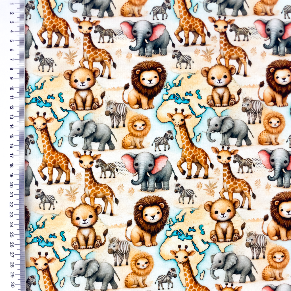 [S2328L] Jersey Digital Printed Safari Life